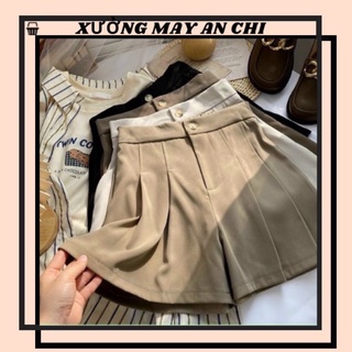 Quần short nữ ống rộng lưng cao cạp siêu hot