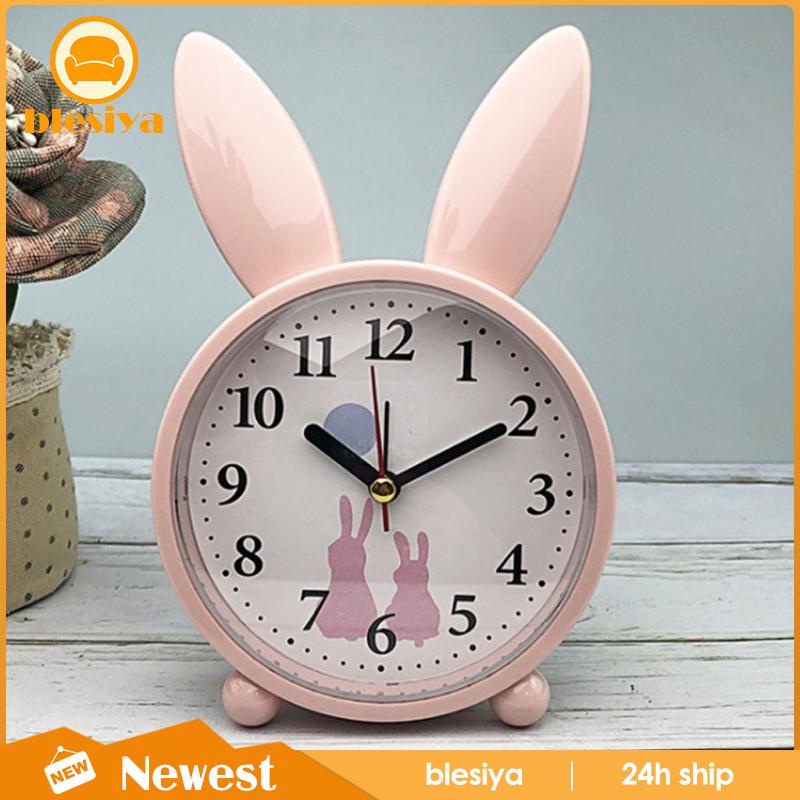 Đồng Hồ Báo Thức Hình Thỏ / Hươu / Nai Dễ Thương Phong Cách Bắc Âu Trang Trí Phòng Ngủ