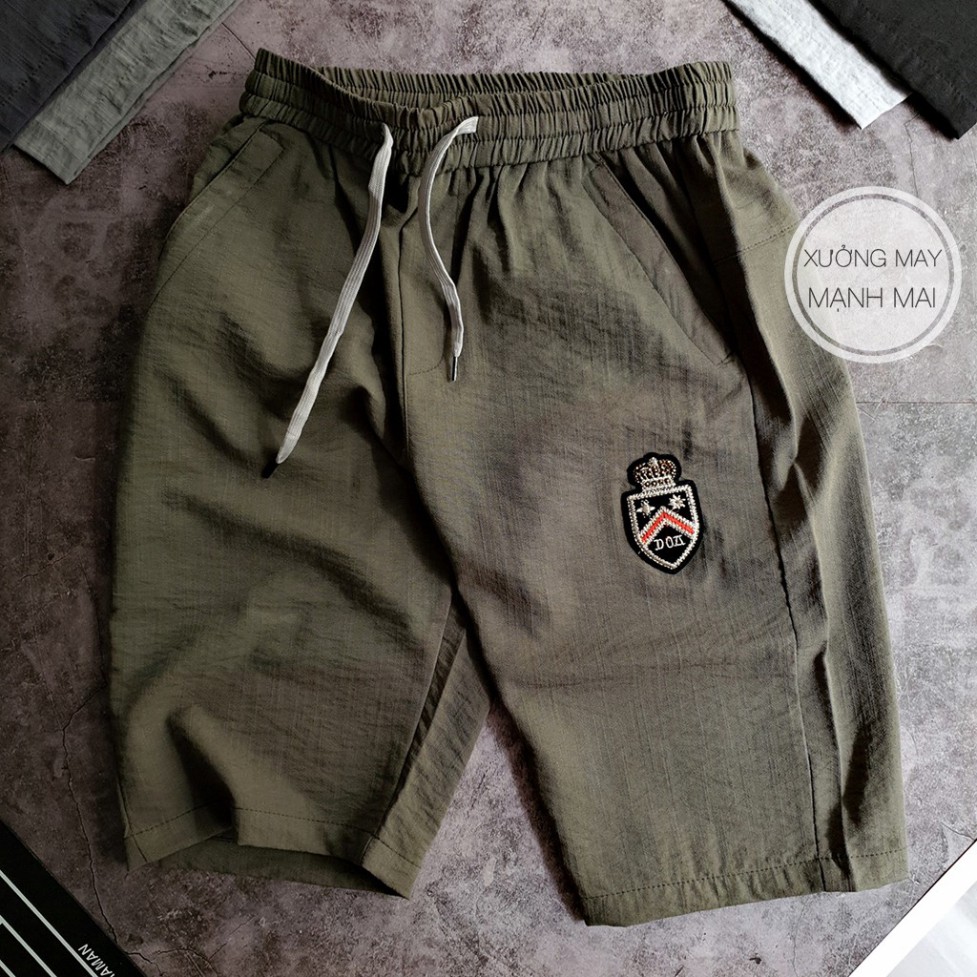 Quần cộc ngố thể thao nam logo thêu cao cấp thời trang phong cách trẻ trung năng động T14 HOT 2021 | BigBuy360 - bigbuy360.vn