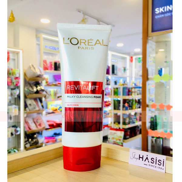 Sữa Rửa Mặt Chống lão Hóa L'OREAL REVITALIFT MILKY CLEANSING FOAM 100ml