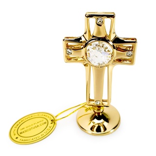 Thánh Giá Mạ Vàng Đính Pha Lê Swarovski