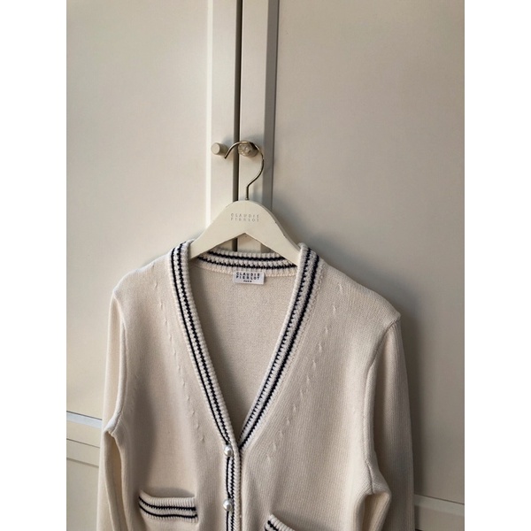Áo khoác Cardigan nữ Claudie Pie* phối 2 túi mini thu đông 2021