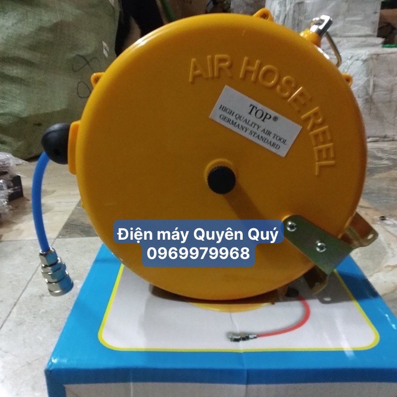 Cuận Dây Hơi Rút Tự Động Dài 9 Mét Dây Nén Khí Áp Lực Chất Liệu PU Kích Thước Ống 5mm x 8mm DCT 0204