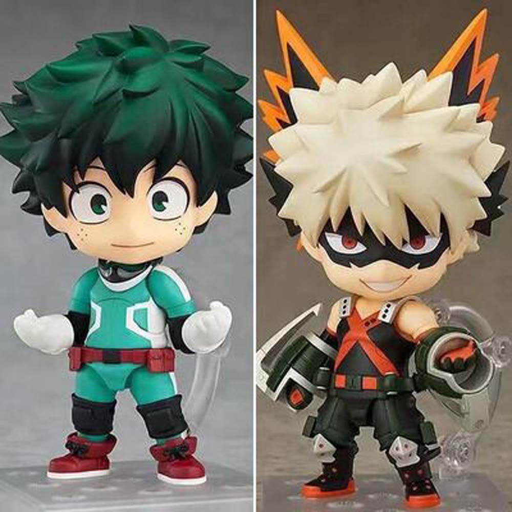 1 Mô Hình Nhân Vật Bakugo Katsuki Midoriya Izuku My Hero Academia Bằng Pvc Kích Thước 10cm