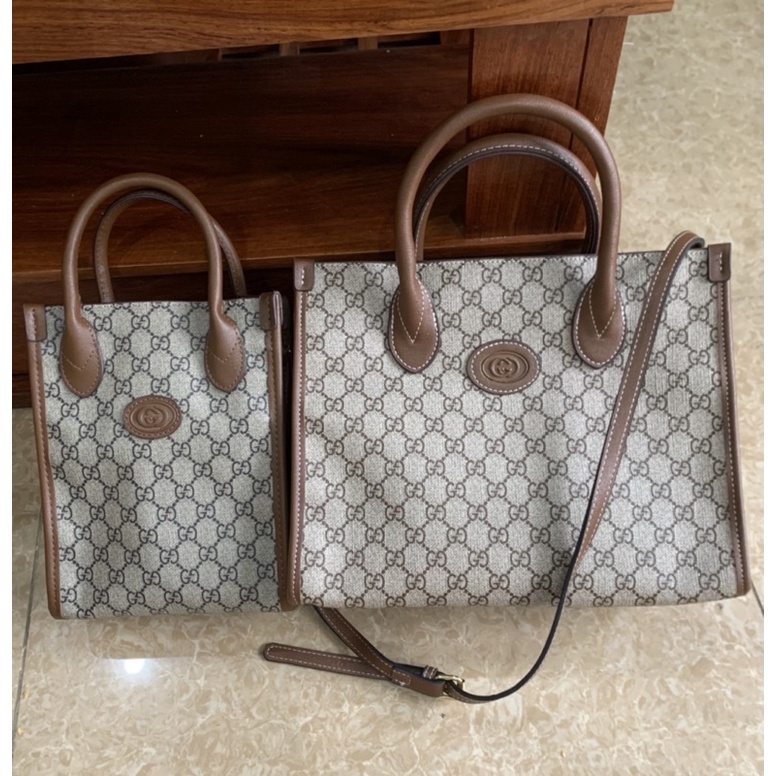 Túi tote công sở du lịch 2 size kèm dây đeo chéo