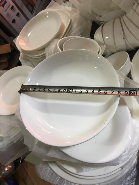 Đĩa sứ sâu lòng bát tràng đủ size