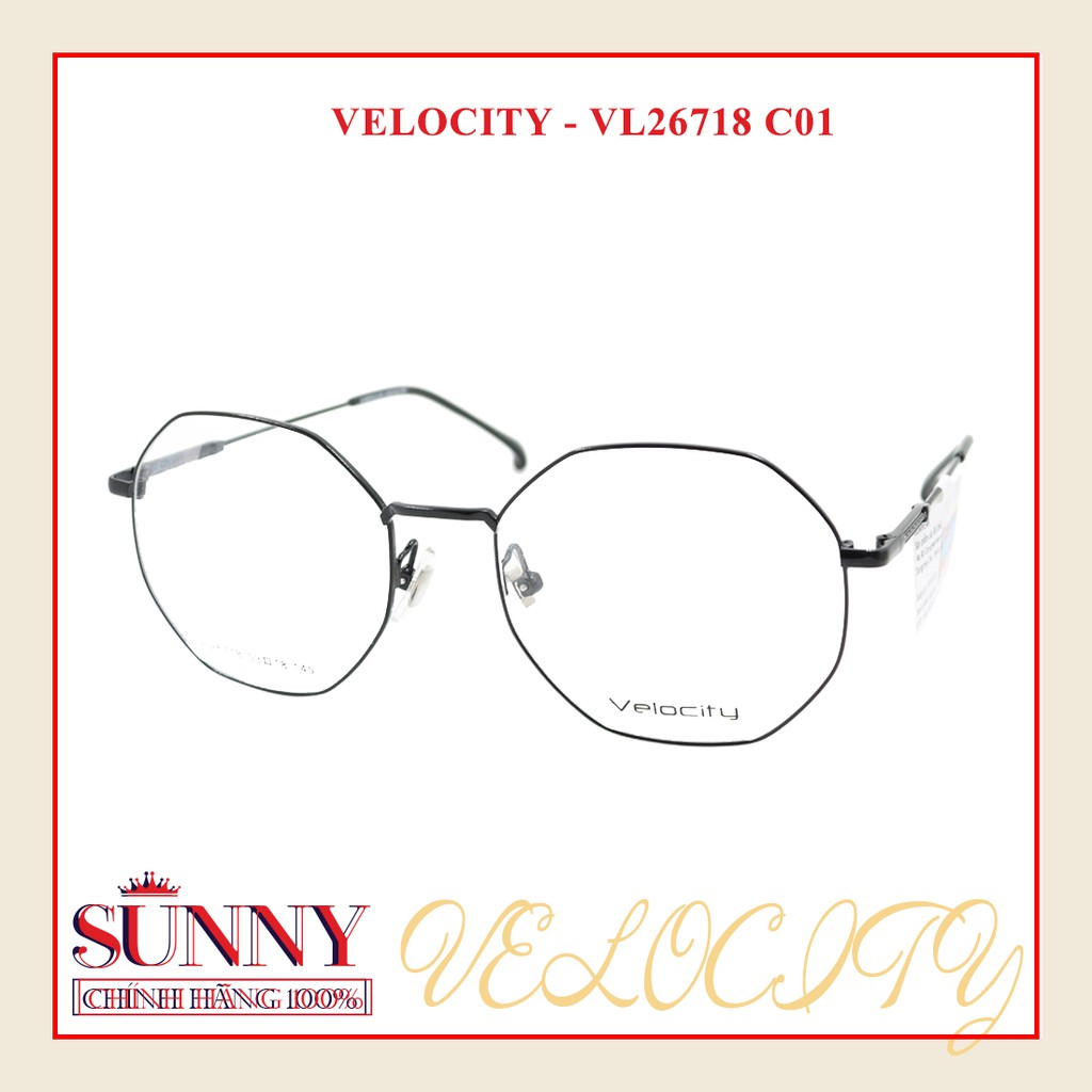 Gọng kính nam nữ thời trang Velocity VL26718 chính hãng