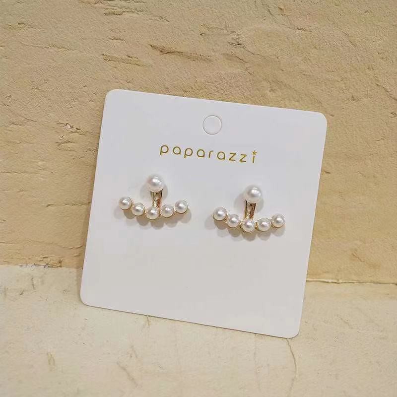 Khuyên tai bạc S925 đính ngọc trai giả sang trọng thời trang 2020 dành cho nữ