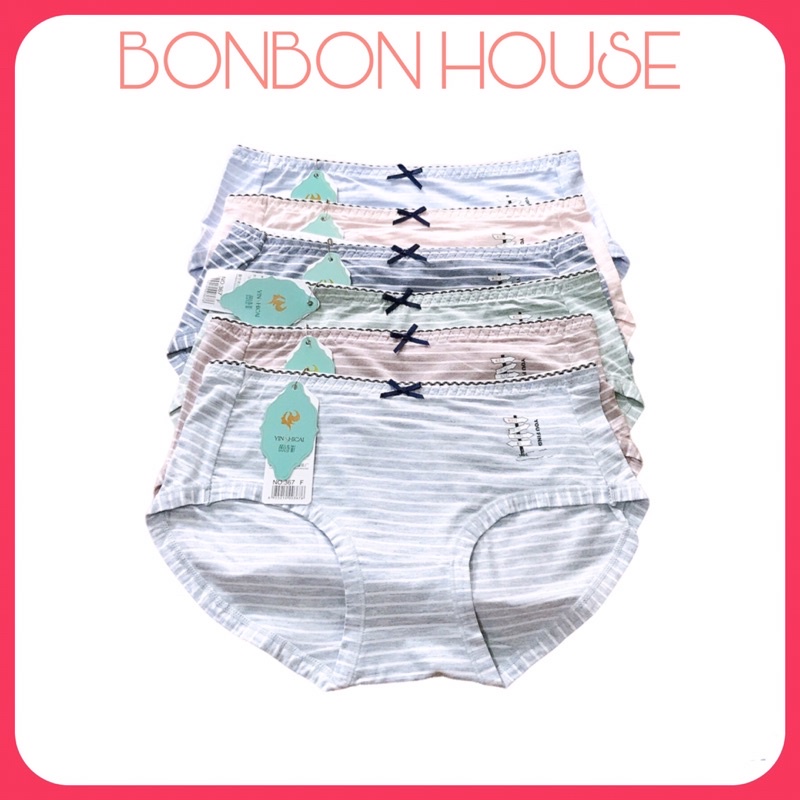 Quần Lót Cotton Hoạ Tiết Kẻ Siêu Nhẹ Cao Cấp