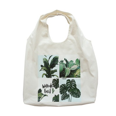 (Freeship từ 50k)Túi Tote in hình lá Hàn Quốc siêu hot đi chơi, đi biển