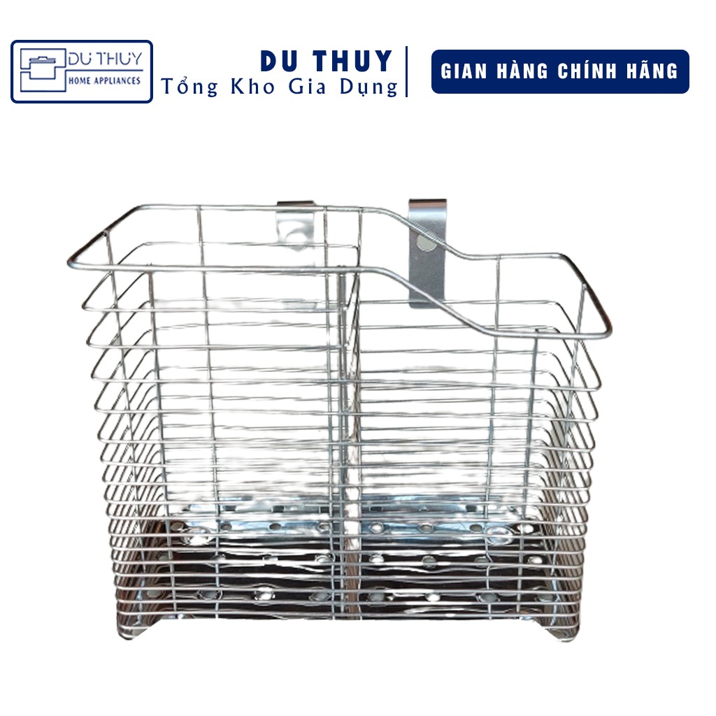 Ống đũa inox treo tường 3 ngăn, 2 ngăn, 1 ngăn Dũng Ngọc, có mốc cố định gắn ốc của Gia Dụng Du Thủy