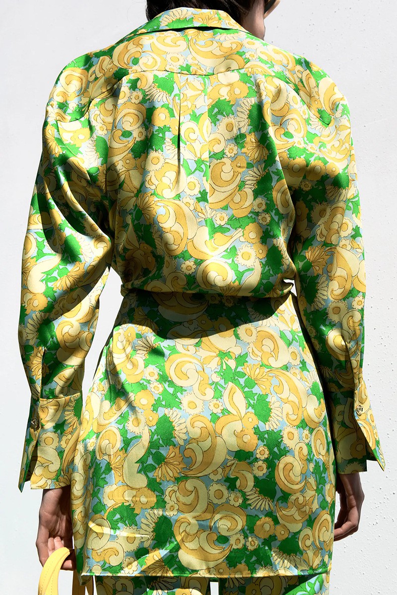 Đầm ôm Tay Dài In Hoa Thời Trang Mùa Hè 2021 | BigBuy360 - bigbuy360.vn
