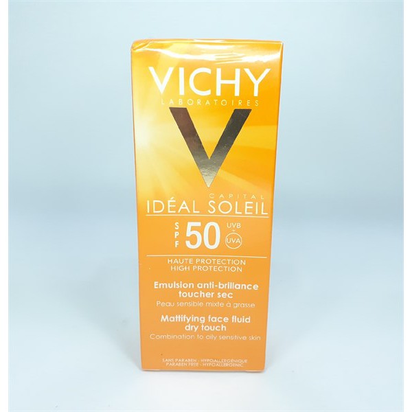 Kem Chống Nắng Không Gây Nhờn Rít Không Màu Vichy Capital Ideal Soleil SPF50 50ml