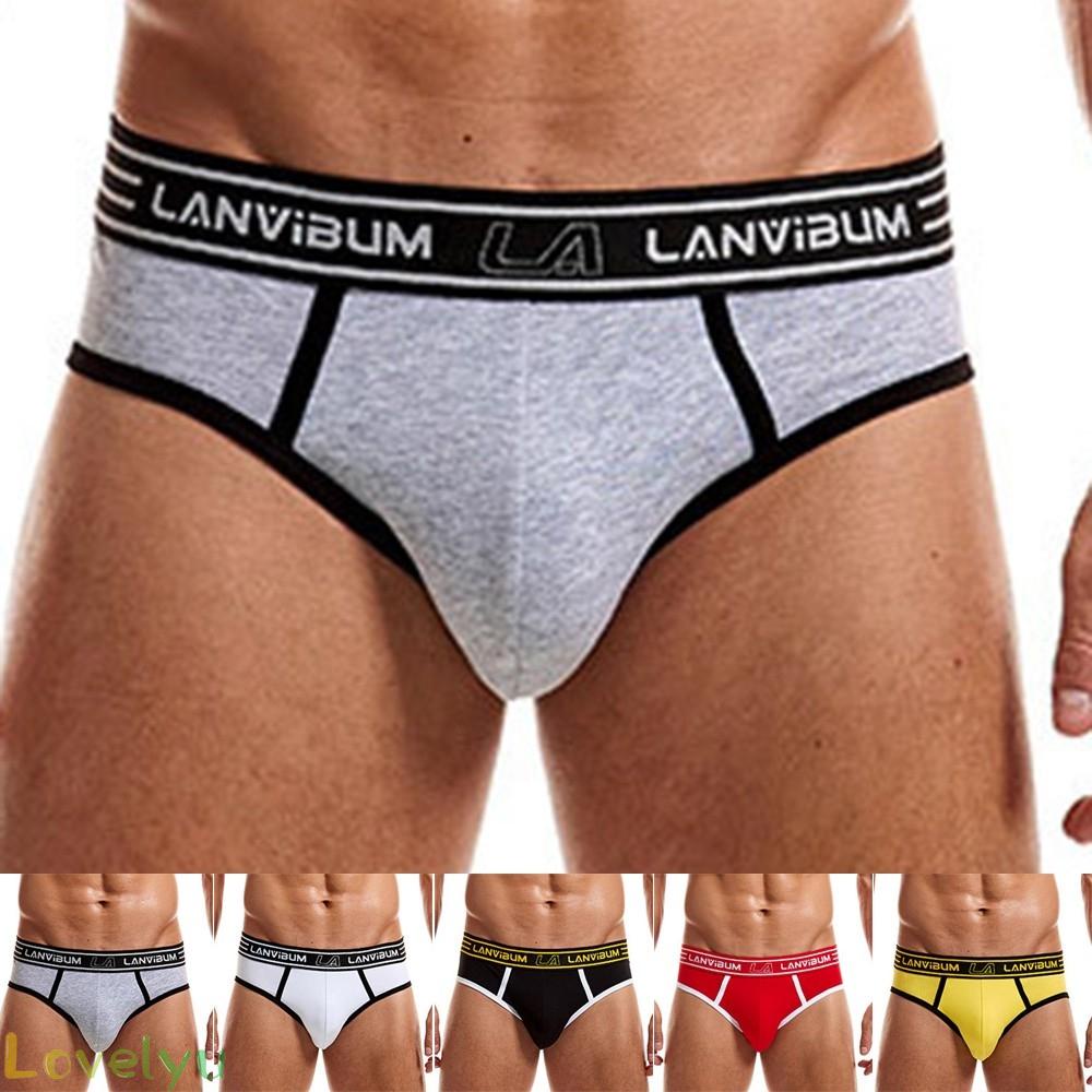 【LOVELYU】Men Breathable Cotton Low Waist Bulge Pouch Underwear Briefs Underpants Thong rYdVgivI hjWpPfd lNMmimI NdhVUi【Good Quality】
