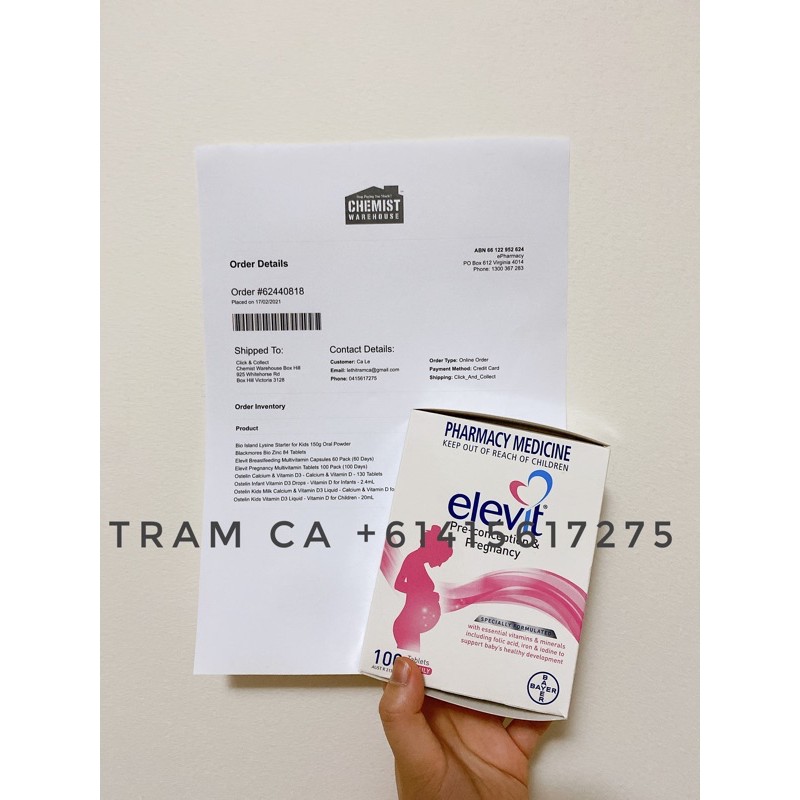 Vitamin tổng hợp bầu [Mẫu mới - có bill]