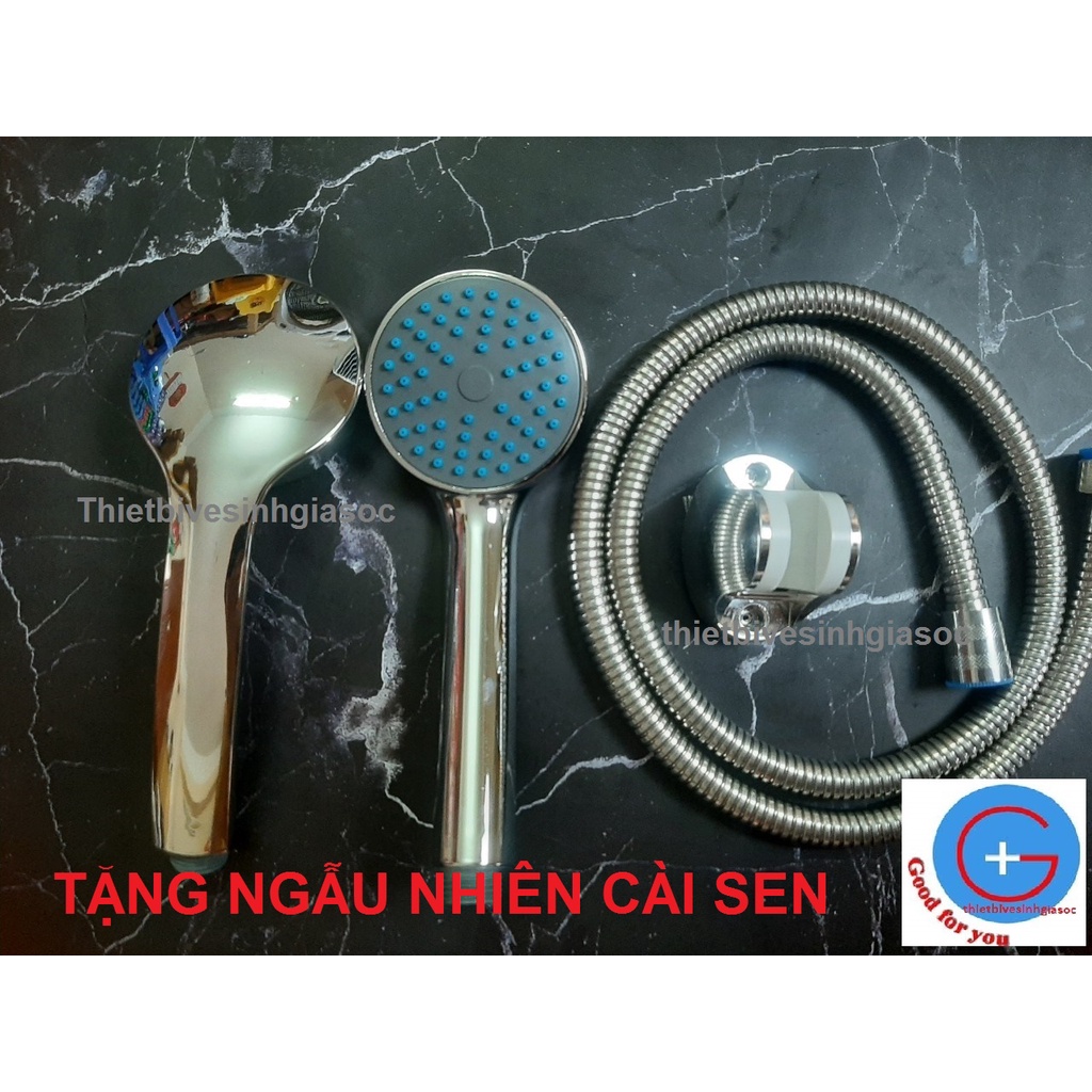 Bộ vòi hoa sen, sen tắm bát nhựa mạ mặt nhỏ | TẶNG CÀI SEN