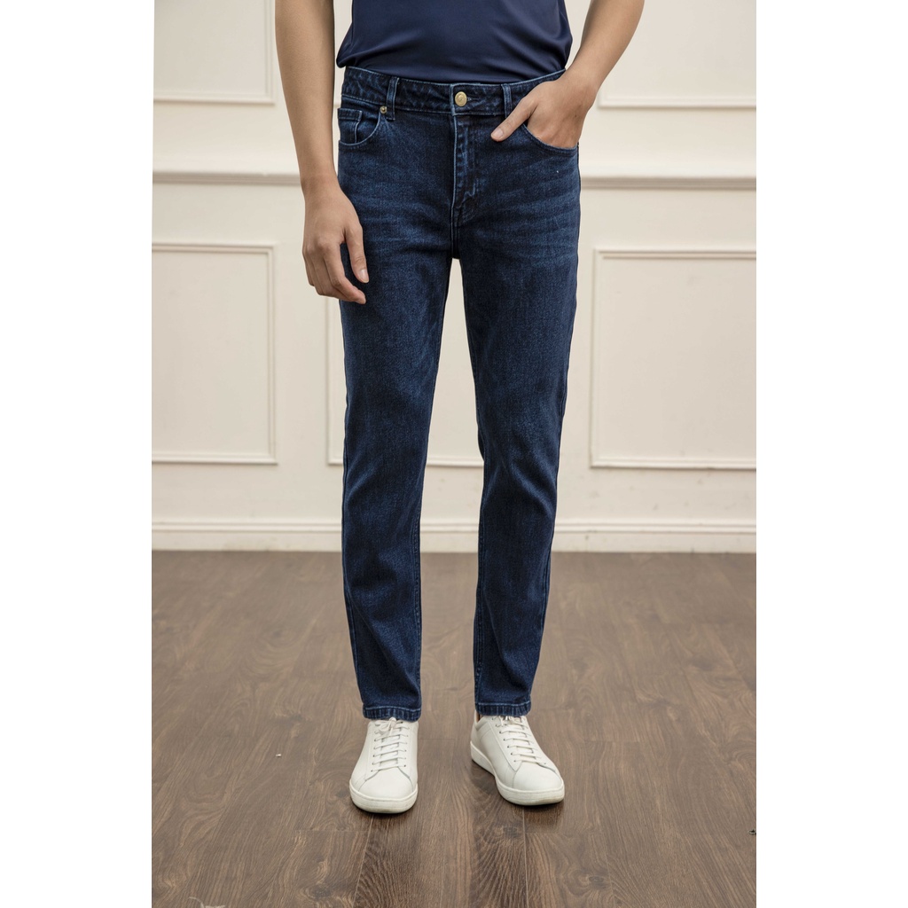 Quần Jeans nam ARISTINO dáng suông nhẹ, thiết kế trẻ trung, năng động - AJN01101