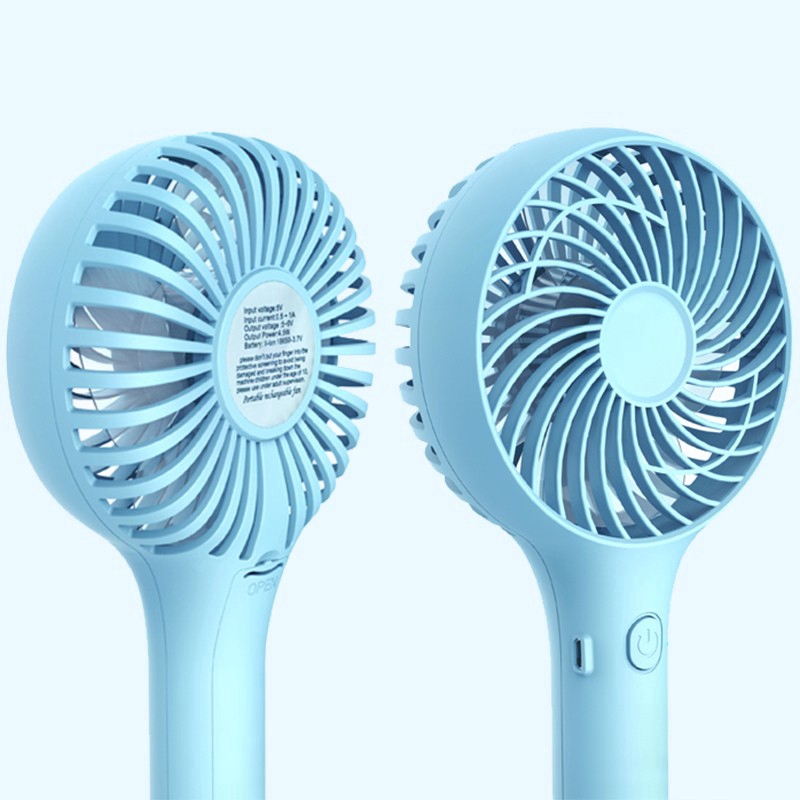 Quạt mini cầm tay 2.7W 5V có thể sạc pin qua cổng USB tiện lợi kèm dây cáp | BigBuy360 - bigbuy360.vn