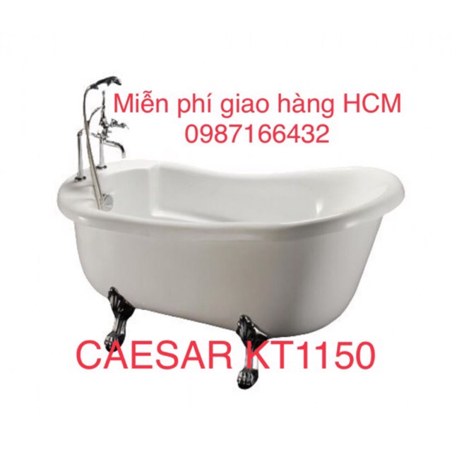 Bồn tắm nằm CAESAR KT1150 bao gồm sen vòi