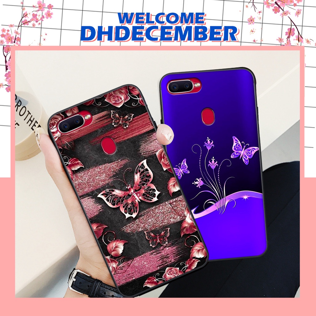 Ốp lưng Oppo A5S / F9 / A7 / A12 in hình hoa tinh tế , mới mẻ DH DECEMBER