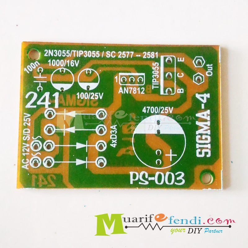 Bảng Mạch Pcb Ổn Định Điện Áp Ct Ic Reg 78 Và Đầu Tăng Cường Dòng Điện 3055