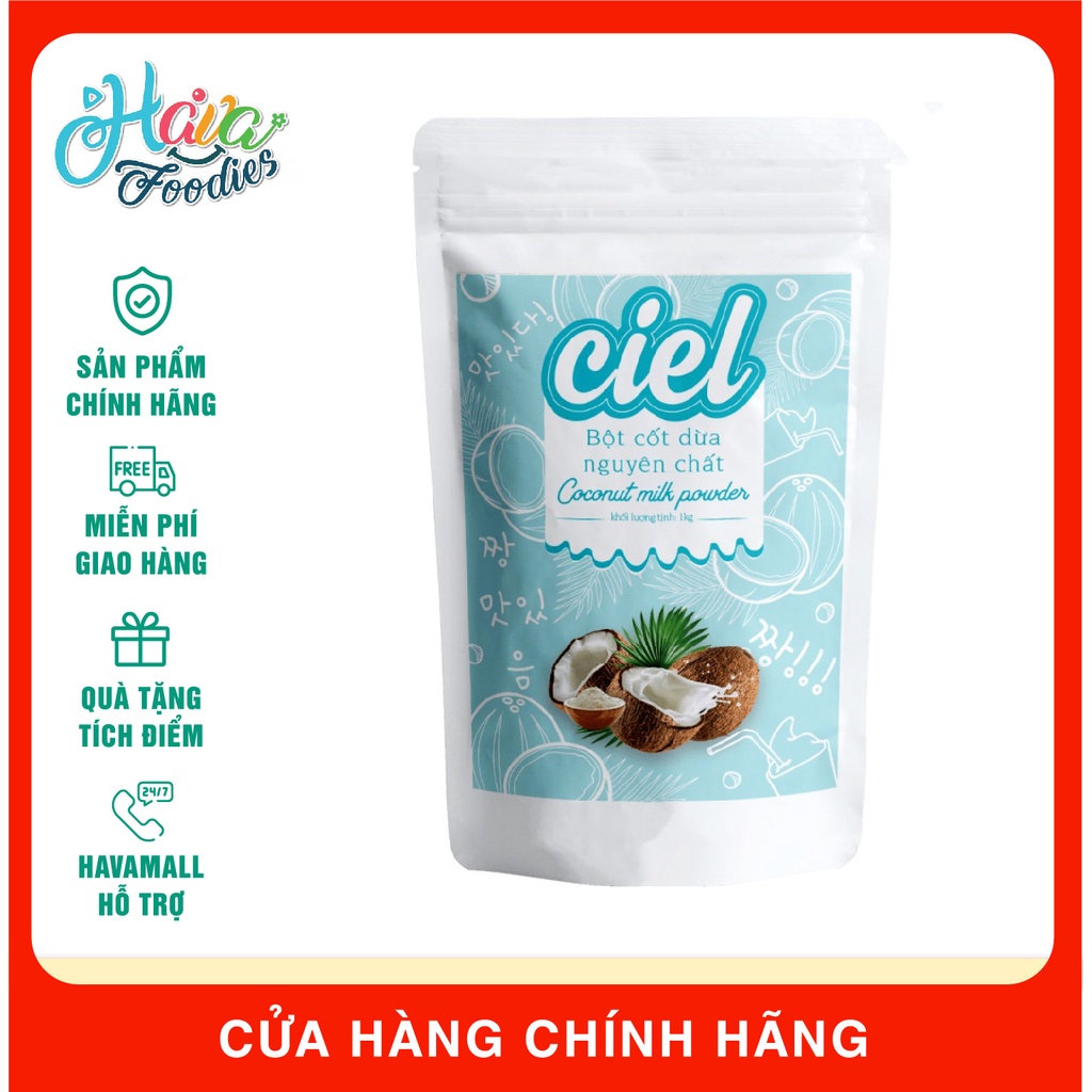 Bột Cốt Dừa Nguyên Chất Ciel 1Kg - Coconut Milk Powder