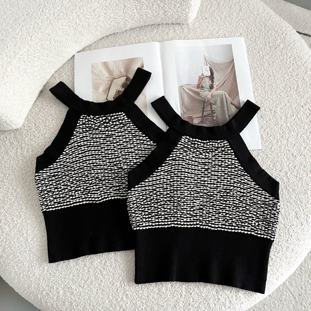 Áo Hai Dây Ôm Dáng Phong Cách Hàn Quốc Thời Trang Mùa Hè Quyến Rũ Cho Nữ