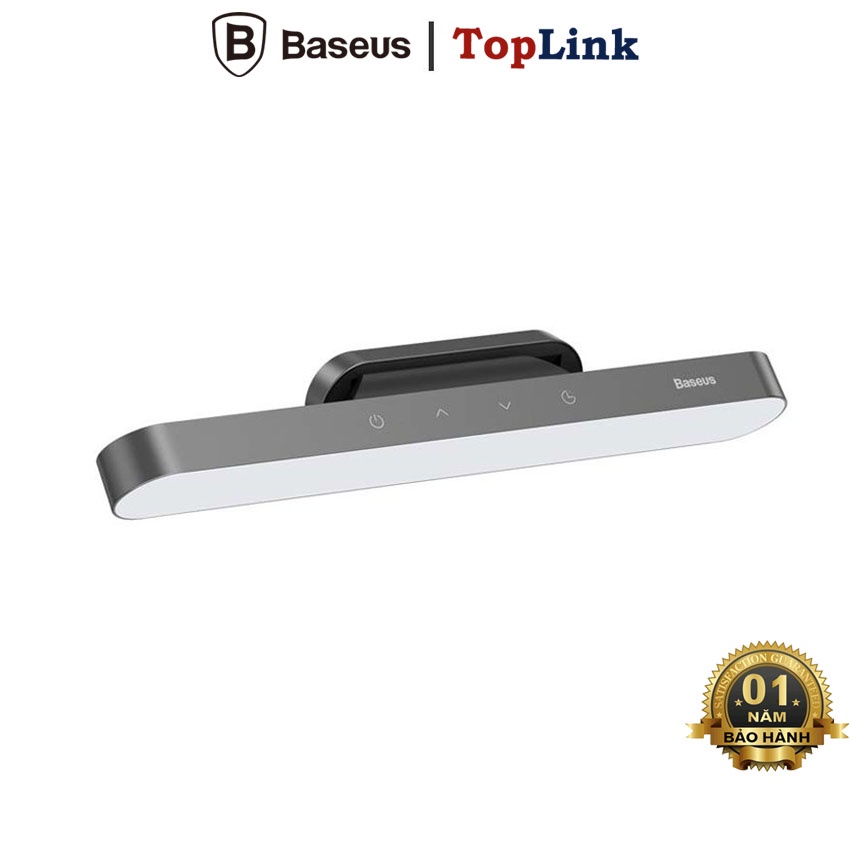 Đèn Led Tích Điện Gắn Nam Châm 3 Chế Độ Sáng Baseus Đèn Led Treo Không Dây 1800mah Cảm Ứng Dán Tường Màu Xám - TopLink