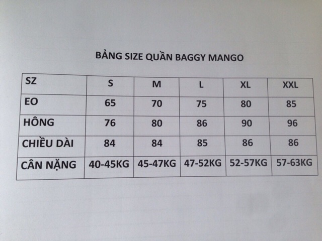 combo 3 quần baggy mango | BigBuy360 - bigbuy360.vn
