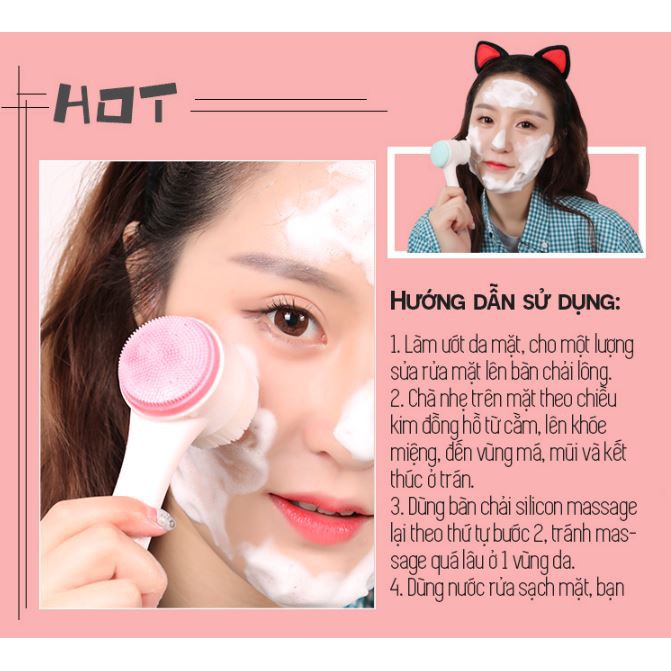 [GIÁ SỈ] CỌ RỬA MẶT HAI ĐẦU SIÊU HOT