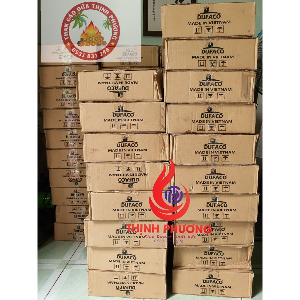 Than Gáo Dừa LOẠI 1, than nướng, than đốt không khói BBQ (thùng 10kg) KDCD Thịnh Phương