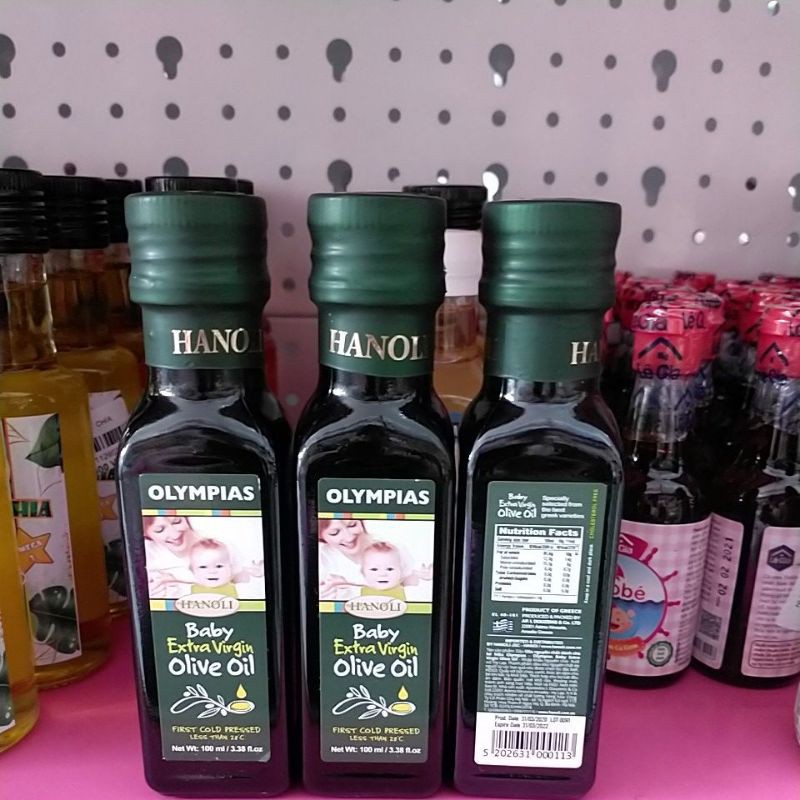 Dầu Oliu Olympias Hanoli Baby Extra Virgin Olive Oil 100ml/Chai Hy Lạp