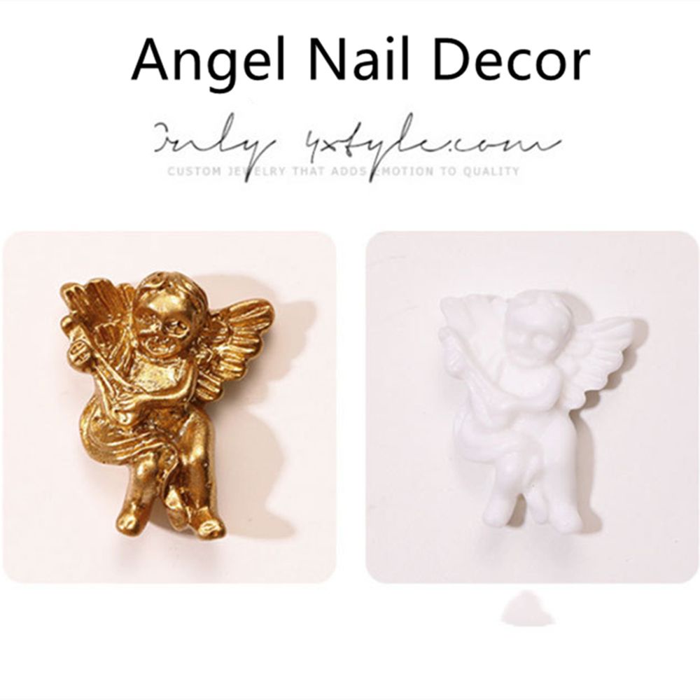 [Hàng mới về] 1 / 10 Phụ kiện trang trí móng tay nghệ thuật 3D nhiều hình tùy chọn cổ điển DIY