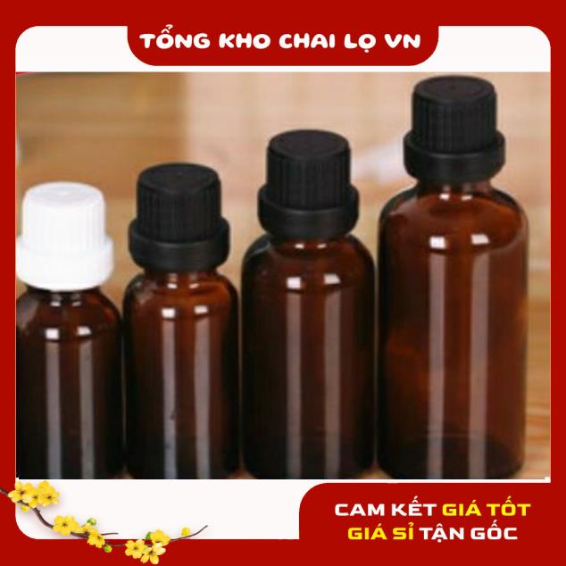 Lọ Chiết Serum ❤ SIÊU RẺ ❤ Lọ đựng tinh dầu thủy tinh nắp vặn đen nhỏ giọt 50ml,100ml chiết serum , phụ kiện du lịch