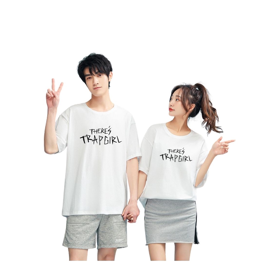 Áo thun Unisex Nam Nữ TRAP BOY, TRAP GIRL form rộng
