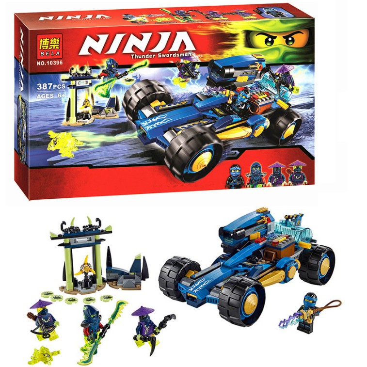 Đồ chơi lắp ráp xếp hình non lego lego Ninjago season phần 5 xe lữ hành ninja Jay ma  Bela Lari 10396