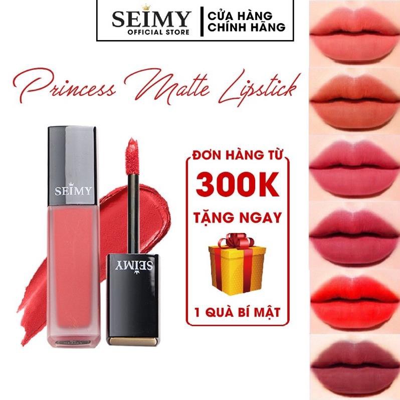 Son kem lì Seimy - Princess Lipstick Matte - Son thiên nhiên an toàn cho bà bầu, kháng nước, nhiều dưỡng ྇