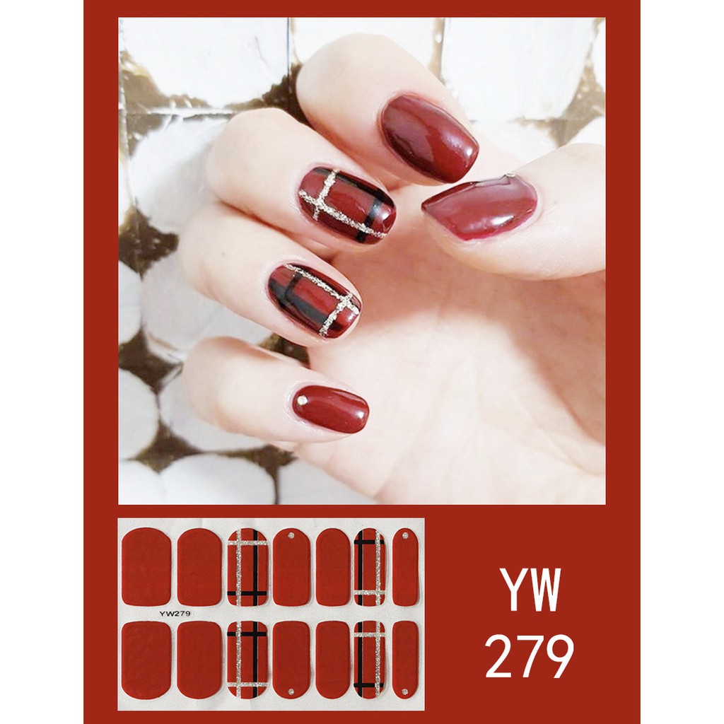 Miếng dán trang trí móng tay nhiều kiểu dáng bắt mắt