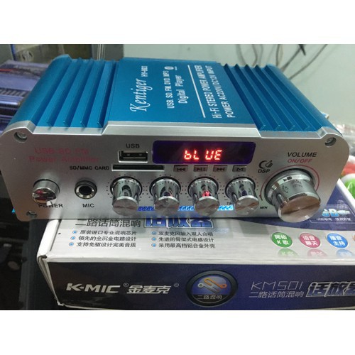 Amly mini Karaoke Kentiger HY 803, Âm ly chơi nhạc âm thanh cực đỉnh - Bảo hành 1 đổi 1