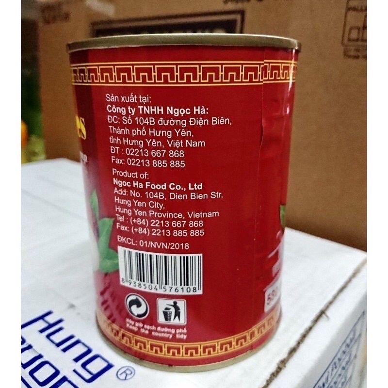 Vải Thiều Ngâm Nước Đường Đóng Lon date mới 565ml - Thanh Hà hàng loại 1