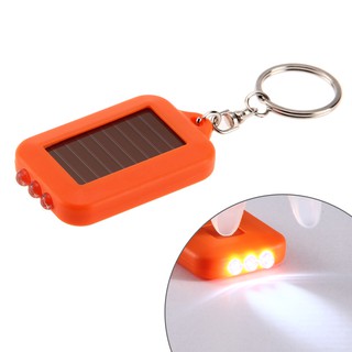 🎈Multifunctional Solar Energy 3 Light LED Electric Torch Key Chain Accessory