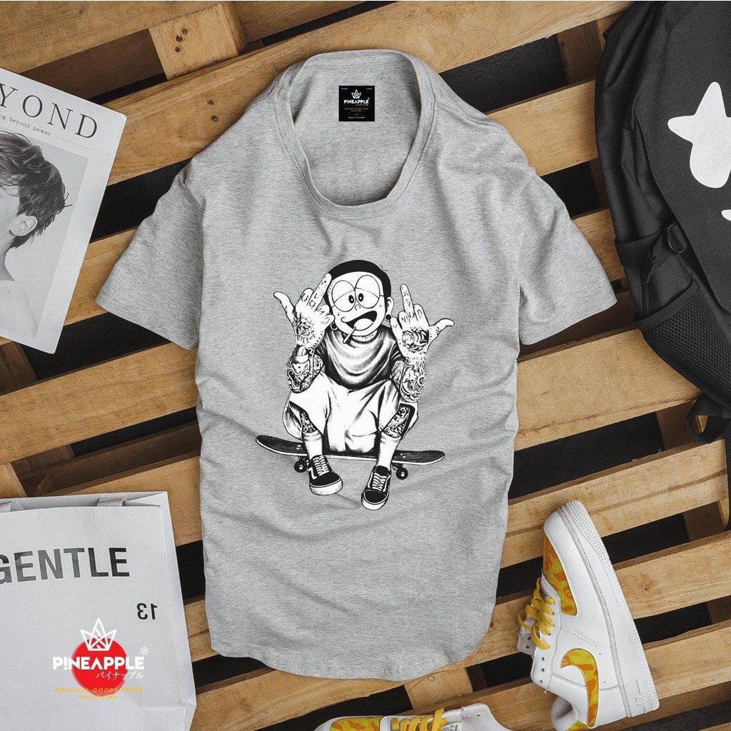 Áo Thun  xám Size dưới 130kg Chất Thoáng Mát  Unisex - NGOẠI STORE