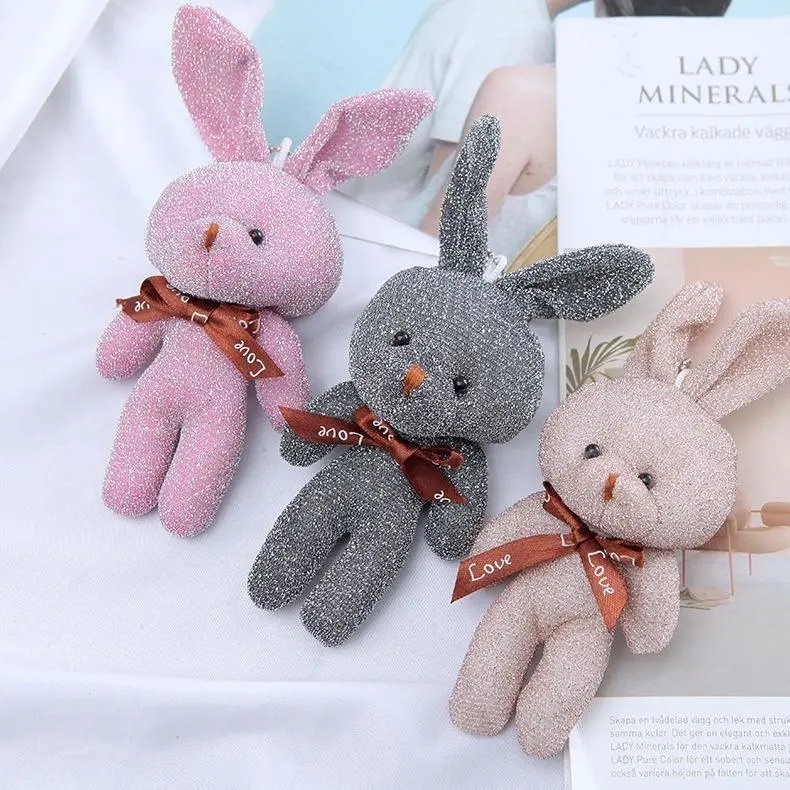 Búp bê hình thỏ xinh xắn thích hợp treo trang trí túi xách