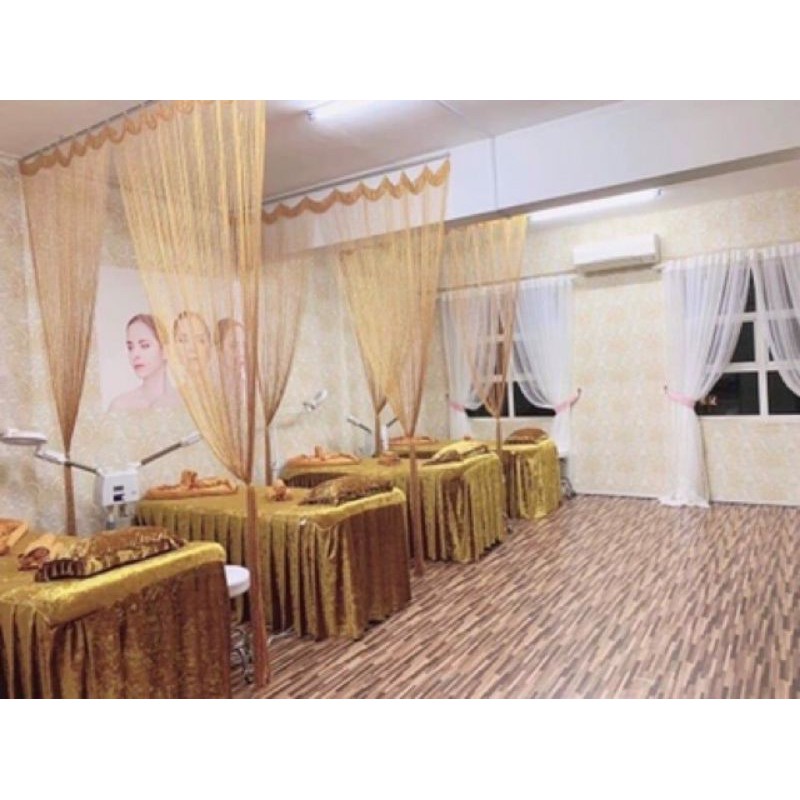 Rèm sợi kim tuyến cho spa, kích thước 3mx3m