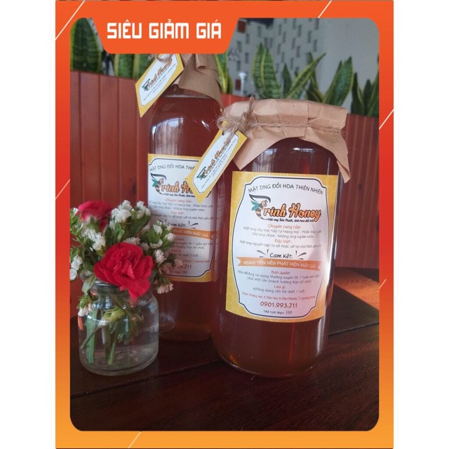 Mật ong nguyên chất cây cỏ lào rất tốt 1000ml