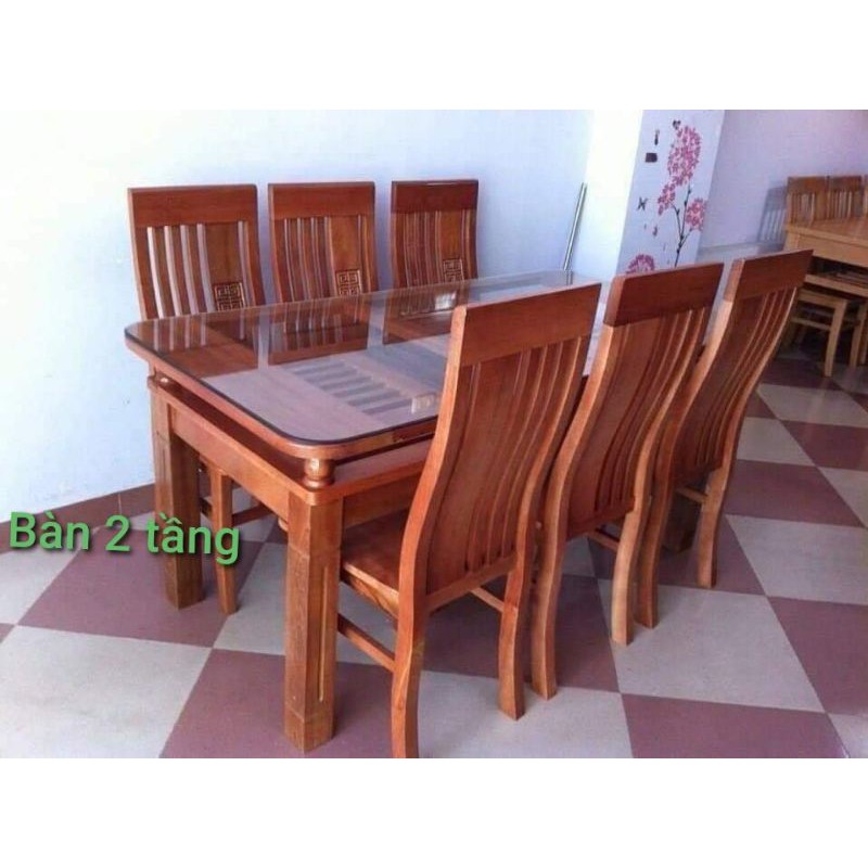 Bàn Ghế Ăn Làm Bằng Gỗ Sồi Tự Nhiên Hàng Kỹ