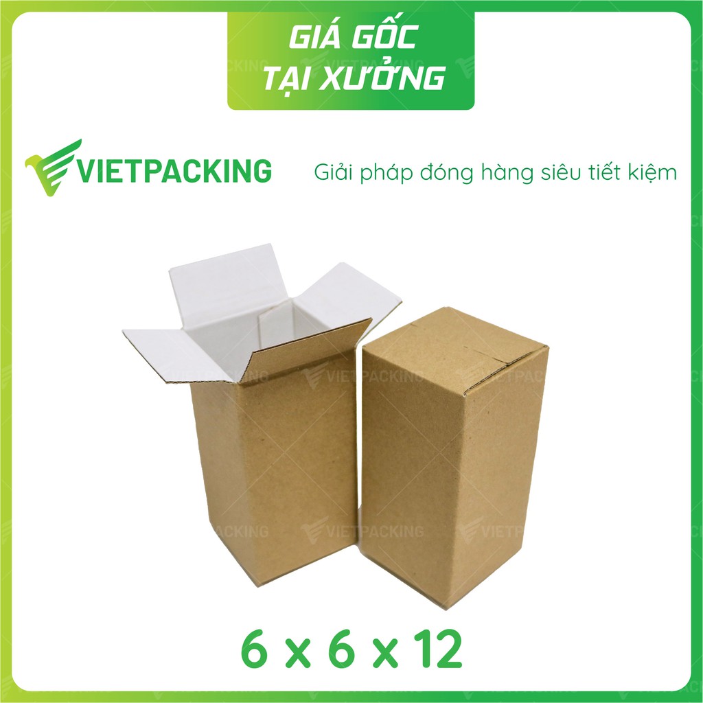 [SIÊU HOT] 50 Hộp carton đựng mỹ phẩm size 6x6x12 siêu đẹp