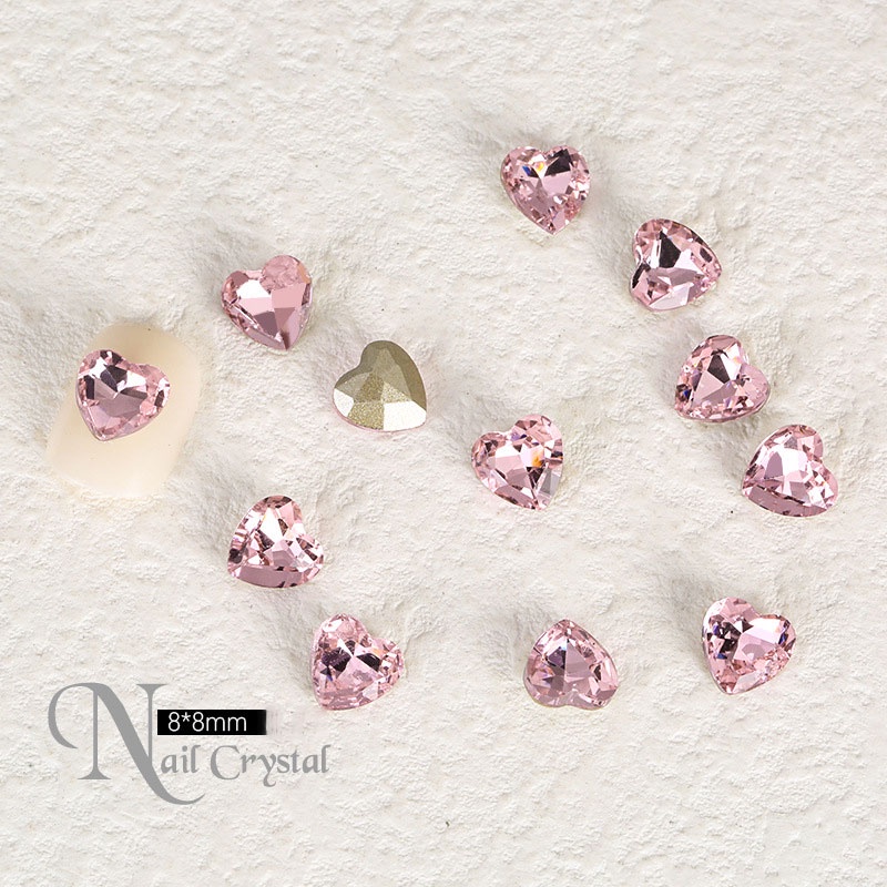 Bộ 10 HạT ĐíNh Trang Trí MóNg HìNh BầU DụC 3D DIY