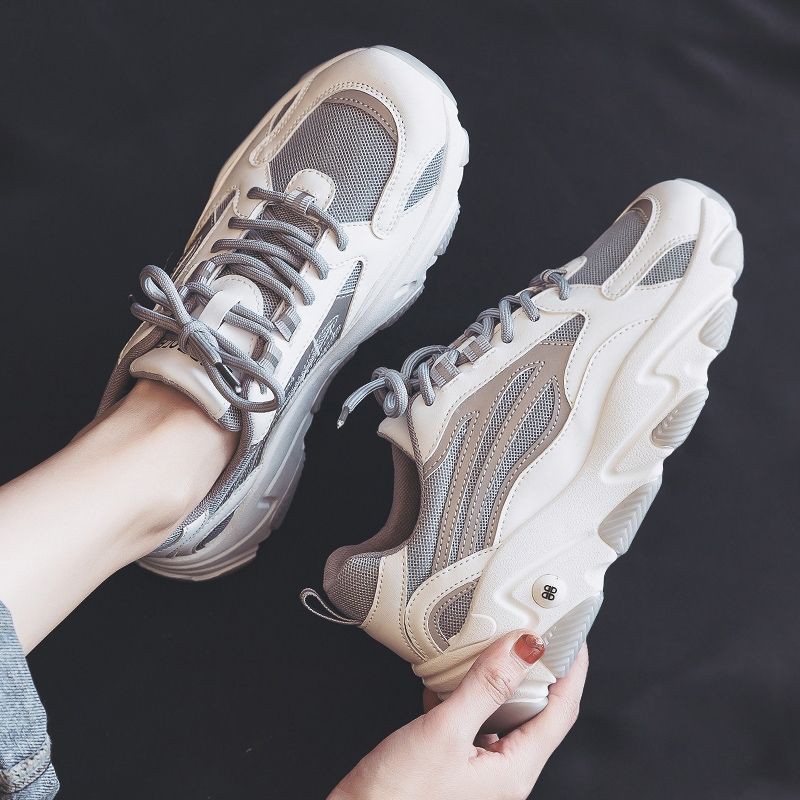 Giày thể thao nữ 2 màu cá tính hottrend mùa đông 2020