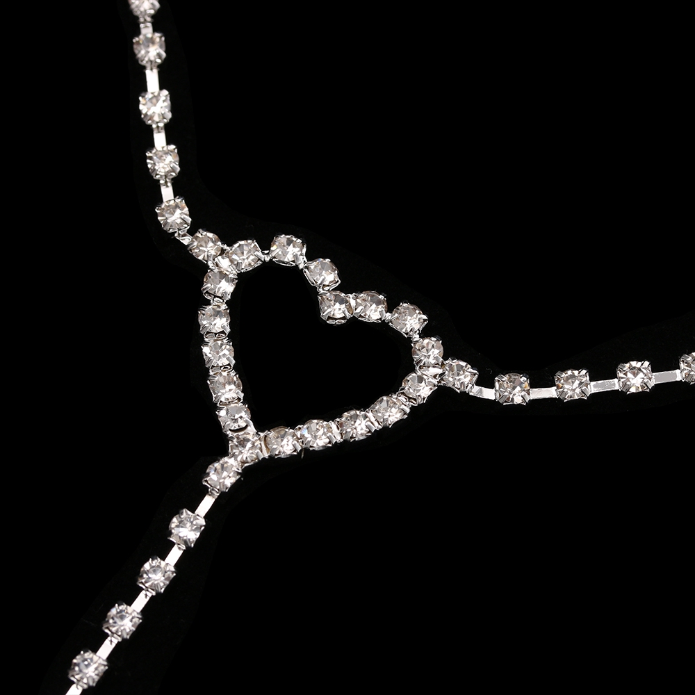 JUNE Vintage Trendy Bling Flash|Heart Belly Chain